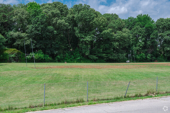 Field in front of Robert Frost Elementary School in Greenbelt.