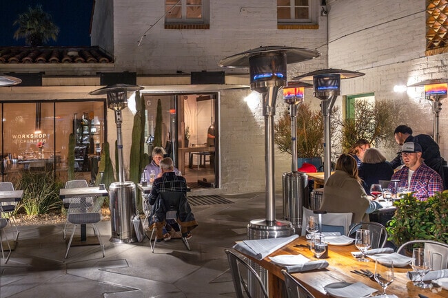 Workshop Kitchen & Bar serves award‑winning New American fare downtown.