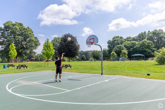 With several full sized courts the Riverside Park in Haverhill, MA is a great Basketball spot.