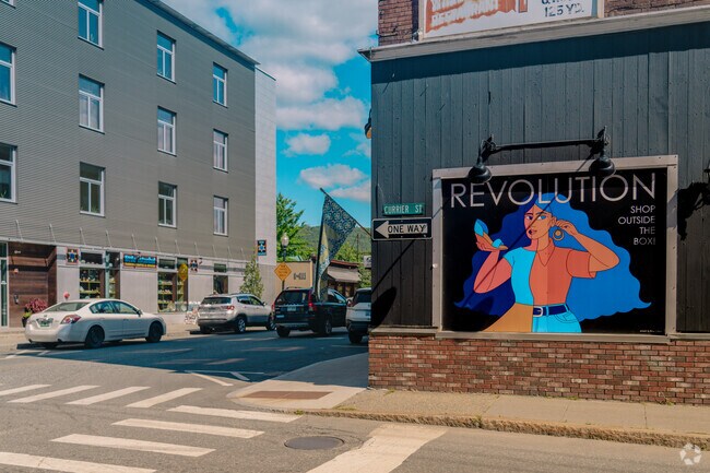 White River Junction residents can check out vintage clothes at Revolution, a popular shopping destination.