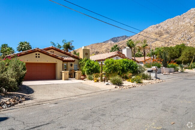 A picturesque row of Spanish-style single-family homes graces the streets of The Mesa.