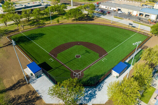 Find a turf baseball field in McAdams Park.