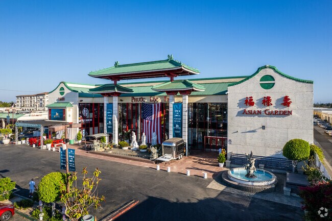 The Asian Garden Mall in Little Saigon houses a variety of retail and food shops.
