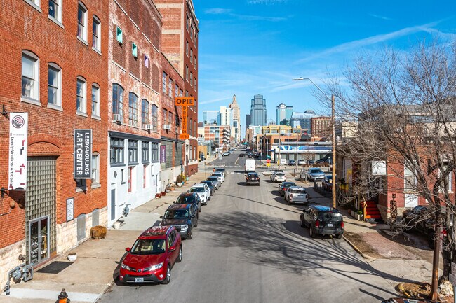 Baltimore Avenue in the Crossroads neighborhood is filled with art galleries.