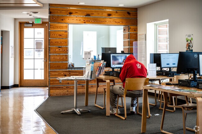 Inglenook Public Library has plenty of computer workstation.