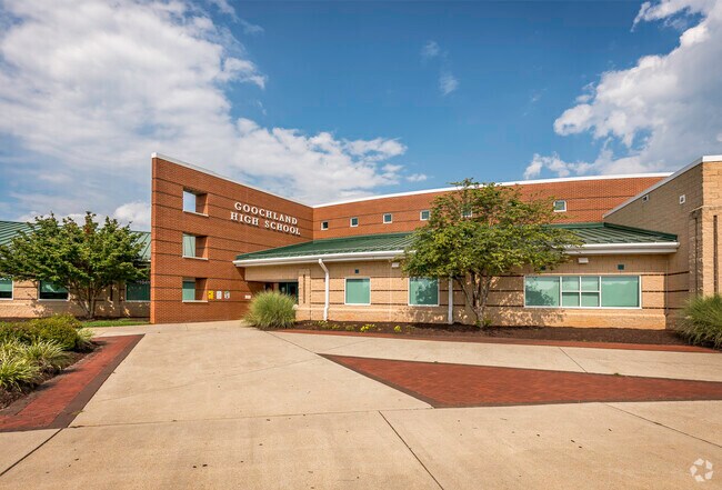 Goochland High School located close to center of town in Goochland.