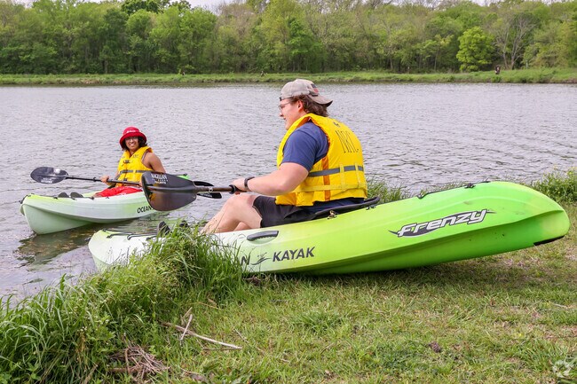 Slide into the pond, at Oak Point Park, in your kayak for a refreshing day on the water.