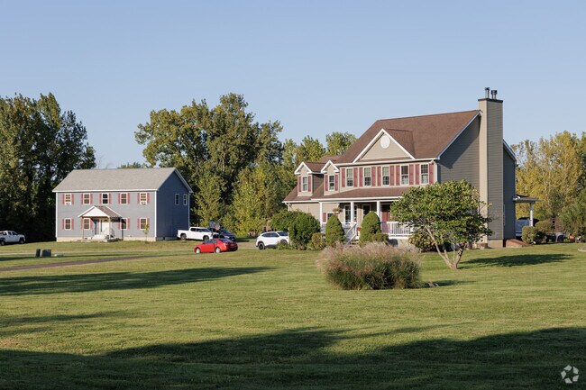 Houses often sit on large lots in Milton.