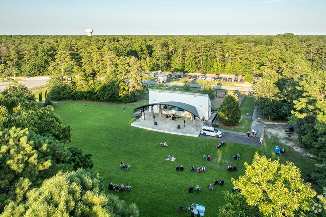 The band shell at Tony Canale Park in Egg Harbor Township hosts free Friday-night concerts throughout the summer.