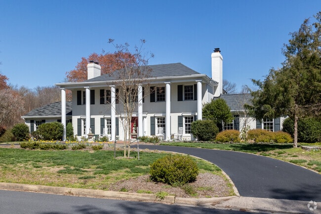 Gorgeous homes stand tall in the Great Falls neighborhood.