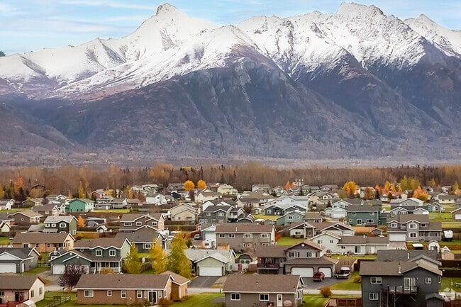 Matanuska Peak provides stunning backdrops throughout Palmer.