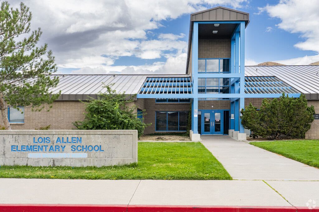 The front entrance to Lois Allen Elementary School in Reno.
