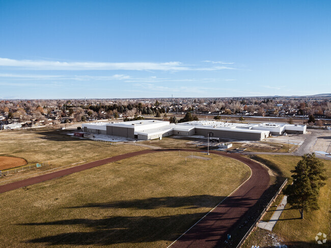 Kuna Middle School aerial south view.