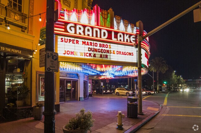 All of todays hit movies are on the big screen at the historic Grand Lake Theater at Lakeshore.