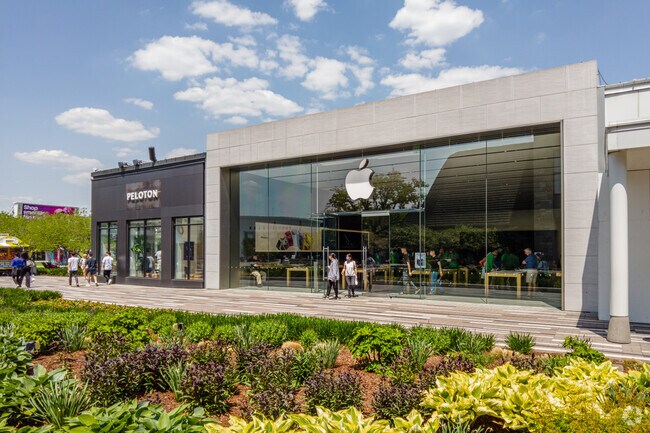 With lots of shopping nearby, residents of Brook Forest head to the mall for the Apple store.