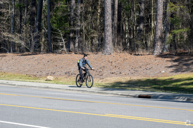 One of the top methods of travel in the Erwin neighborhood is by bicycle.