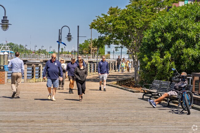 The Wilmington Riverwalk is a 20-minute drive from Greenville Loop.
