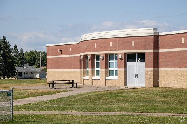 Superior Wisconsin's Northern Lights Elementary classrooms are brick-built.