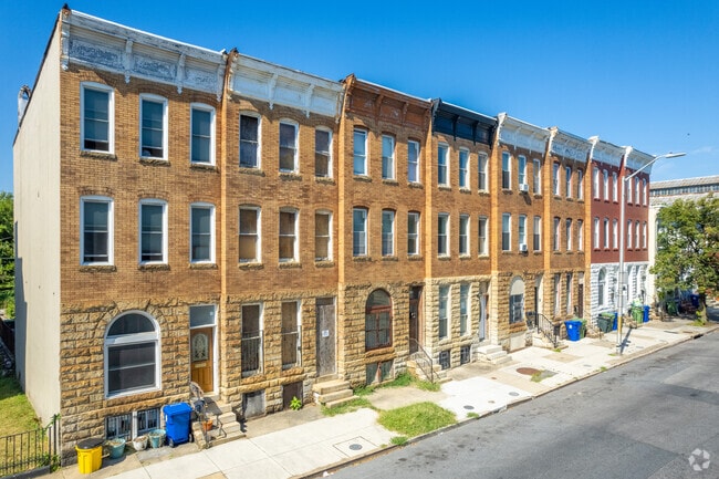 You'll find plenty of traditional brick rowhomes in Penn North.