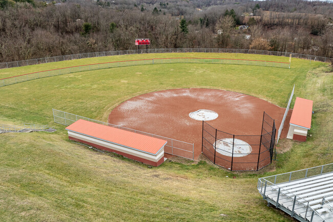 Catch a baseball or softball game at the ballfield at West Allegheny Senior High School.