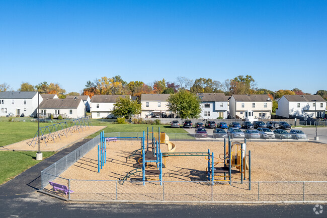 East Franklin Elementary School in Outer Greater Hilltop features a playground for children.