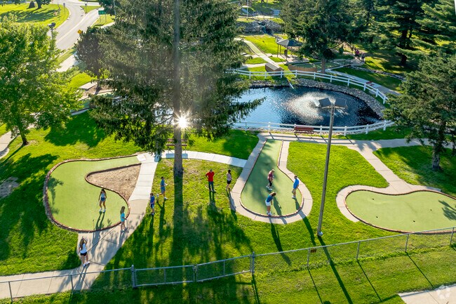 Ella Sharp Park's mini-golf course has a variety of unique challenges for putt-putt players.
