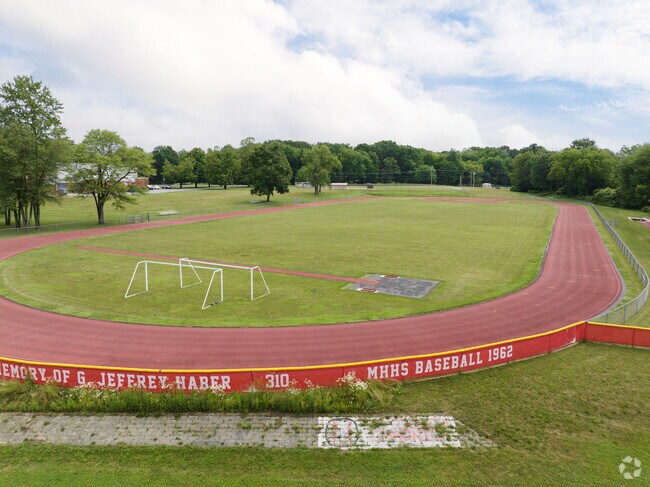 A soccer pitch and a track are all here at Maple Hill in Castleton-on-Hudson.