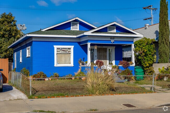 Barrio Logan is home to many vibrant craftsman style homes.