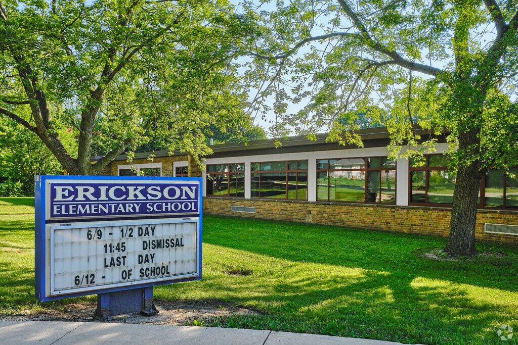 Front sign at Erickson Elementary.