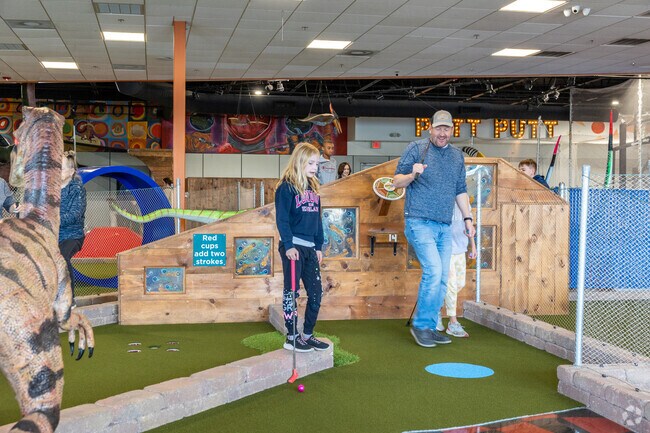 Spend time with family and friends at the unique Prehistoric Putt in Pitcher.