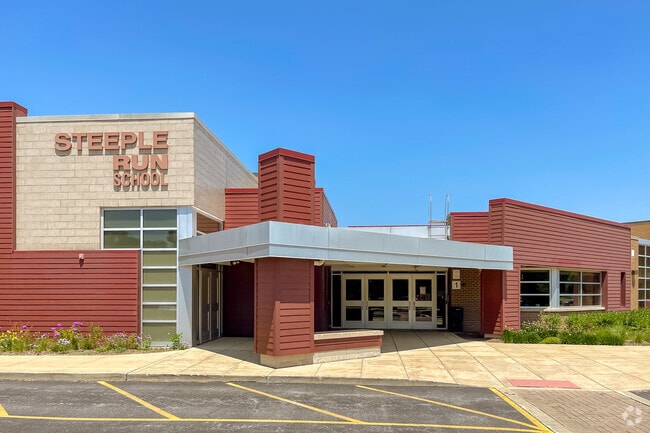 Steeple Run Elementary is in the neighborhood and received an A-plus rating from Niche.