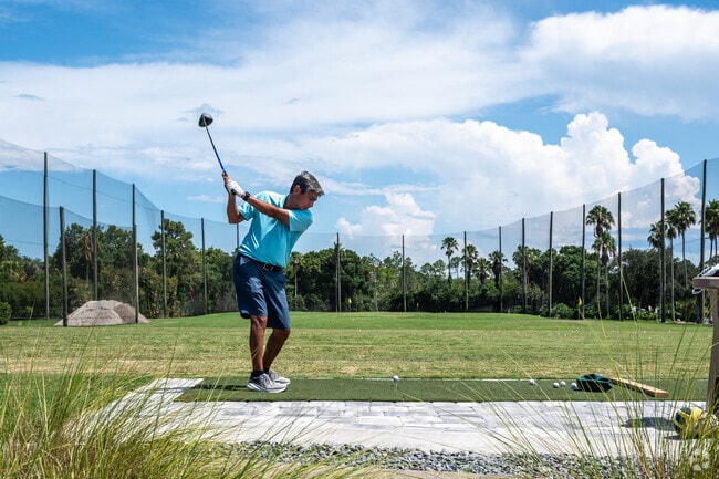 Hamlet residents who love to golf will often be found practicing their swing at Crane Lakes.