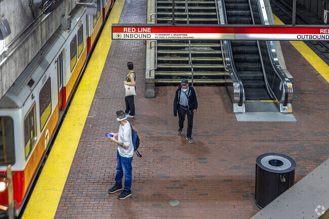 Davis Station gives you fast access to nearby towns through the Red Line.