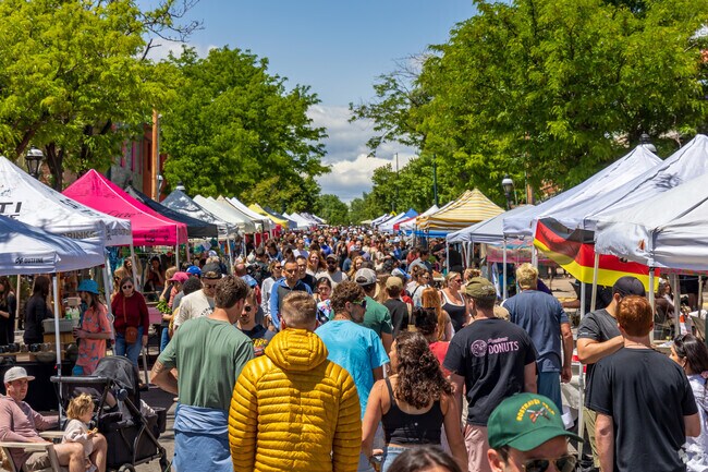 Shop for local goods at the Highlands Square Farmers Market.