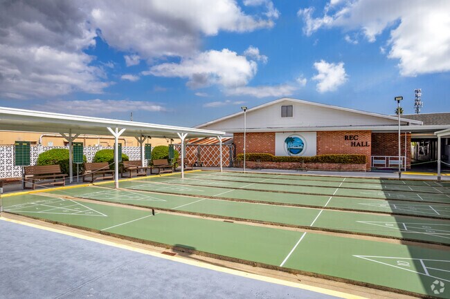 Town Apartments North in Lealman offers shuffleboard for residents.