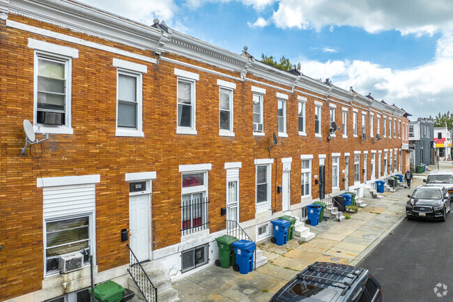 Midtown Edmondson has many traditional Baltimore row homes.