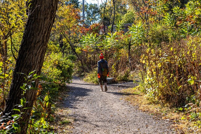 The quarter-mile trail runs along a creek and features wildflowers and great bird watching.