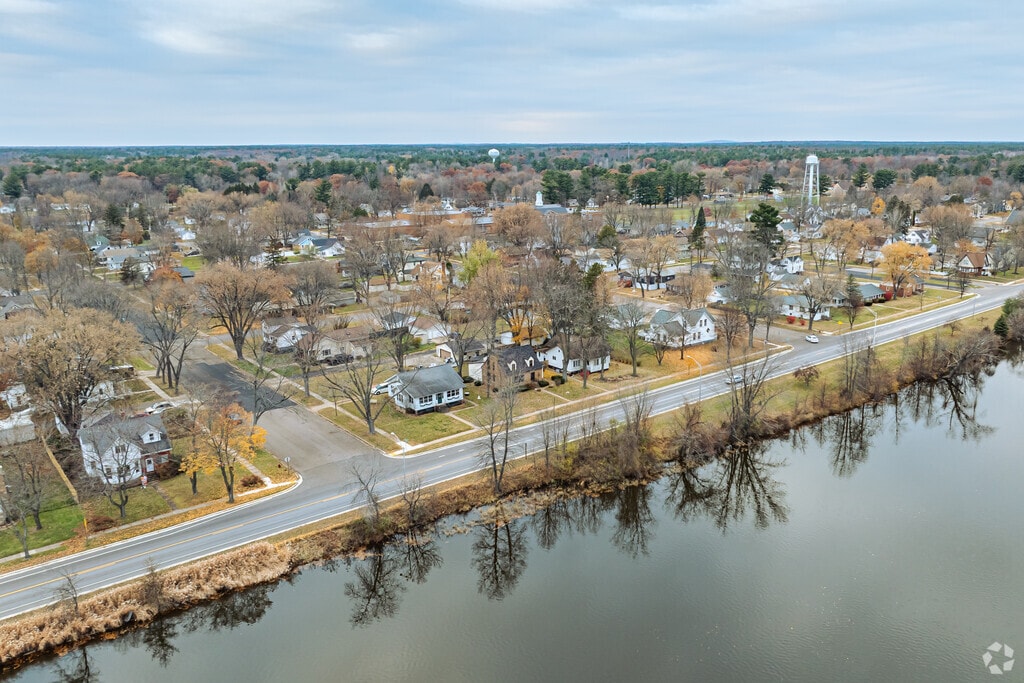 Homes along the Wisconsin River offer scenic views and peaceful living in Port Edwards.