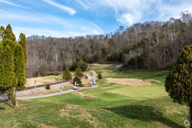 Sugar Creek Golf Club in the hilly terrain outside of Shoals.