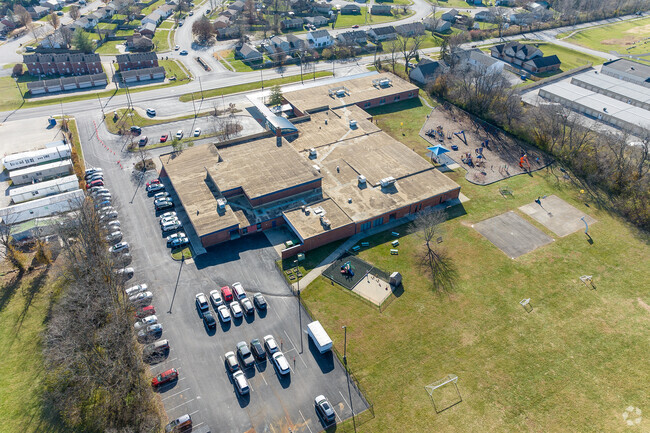 The student population of Simmons Elementary School is 398 and the school serves PK-5.