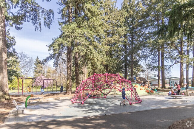 Creston Park offers playgrounds and off leash dog areas.