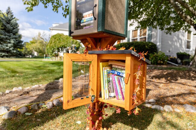 Little Free Libraries are a great way for Cornerstone Lake residents to interact.