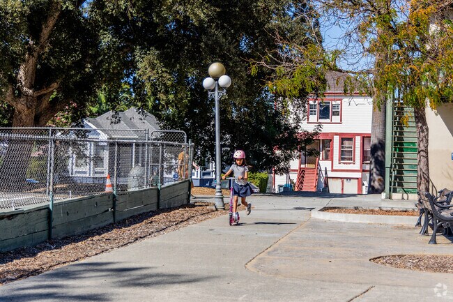 It's common to see kids playing at Crest Ranch Park.