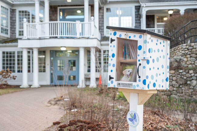 Swap a book at The Little Library in front of  Wellfleet Elementary School.