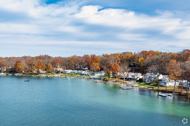 Fisherman try their luck in South Gull Lake on the western edge of the lake.