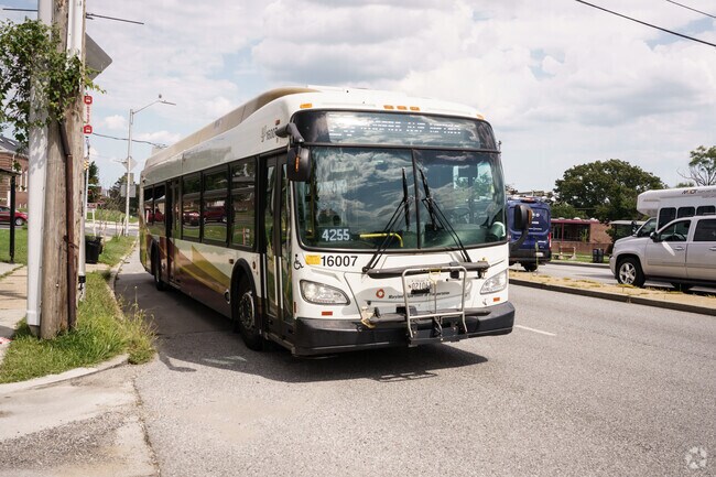 Public transportation is ubiquitous along Loch Raven Blvd in Perring Loch.