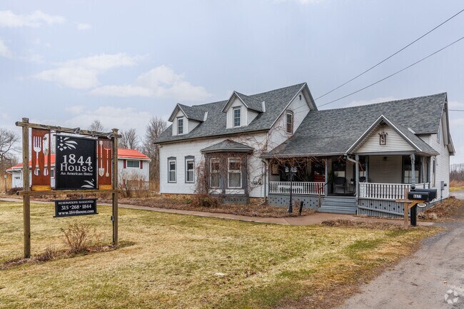 The upscale eatery 1844 House is a short trip away from Potsdam on U.S. Route 11.