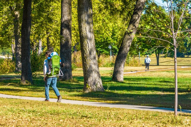 Residents of Oakdale love to get outside and stretch their legs, like here in Towl Park.