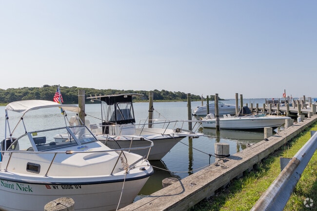 Dock slips around Eastport make boating a frequent pastime.