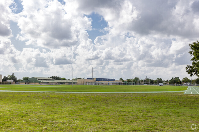 Golden Gate Middle School in Naples has a large soccer field and track,